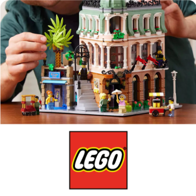 pessoa a montar LEGO